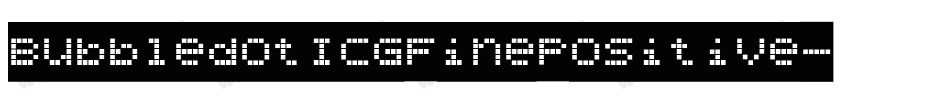 BubbledotICGFinePositive字体转换