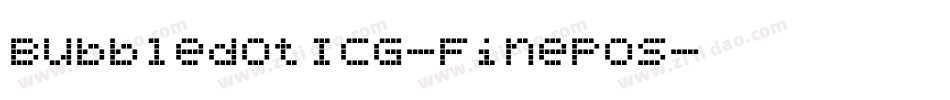 BubbledotICG-FinePos字体转换