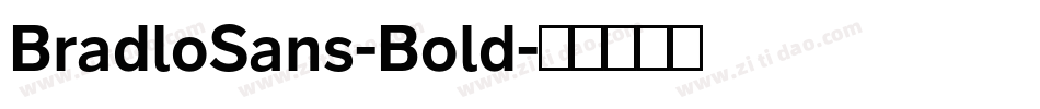 BradloSans-Bold字体转换