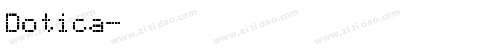 Dotica字体转换