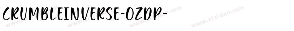 CrumbleInverse-OzDp字体转换