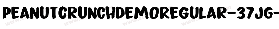 PeanutCrunchDemoRegular-37JG字体转换