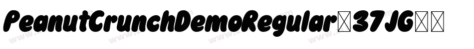 PeanutCrunchDemoRegular-37JG字体转换