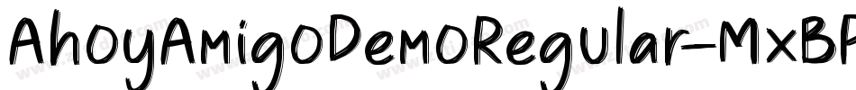 AhoyAmigoDemoRegular-MxBP字体转换