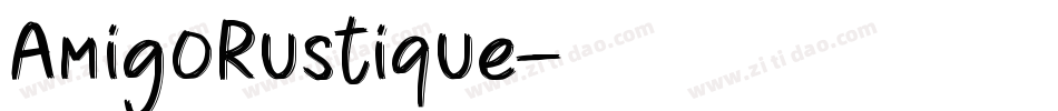 AmigoRustique字体转换