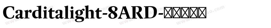 Carditalight-8ARD字体转换