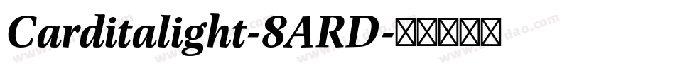 Carditalight-8ARD字体转换