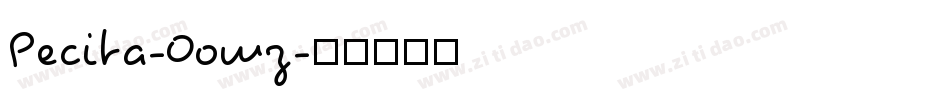 Pecita-0owz字体转换