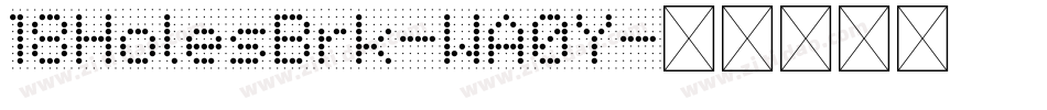 18HolesBrk-WA0Y字体转换