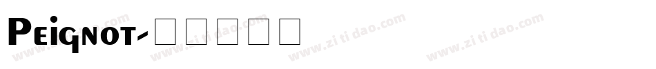 Peignot字体转换