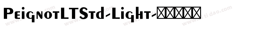 PeignotLTStd-Light字体转换