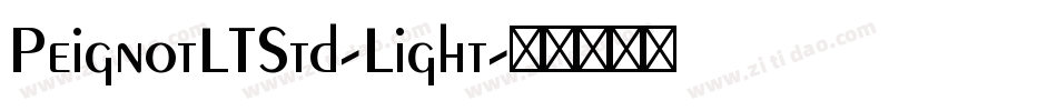 PeignotLTStd-Light字体转换