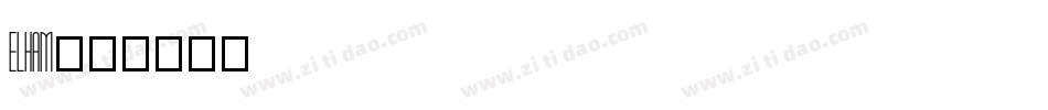 Elham字体转换
