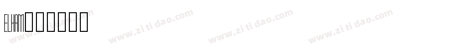 Elham字体转换