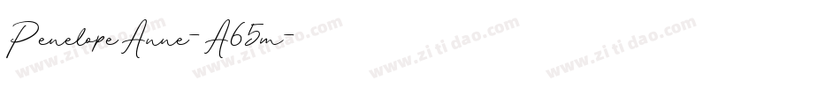 PenelopeAnne-A65m字体转换 PenelopeAnne-A65m字体转换