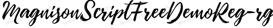 MagnisonScriptFreeDemoReg-rg28x字体转换