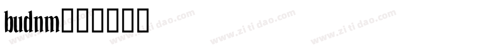 budnm字体转换