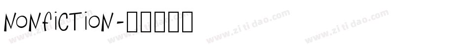 NONFICTION字体转换