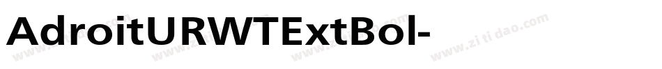 AdroitURWTExtBol字体转换