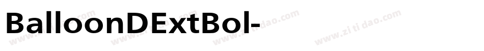 BalloonDExtBol字体转换