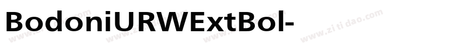 BodoniURWExtBol字体转换