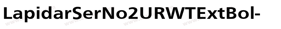 LapidarSerNo2URWTExtBol字体转换