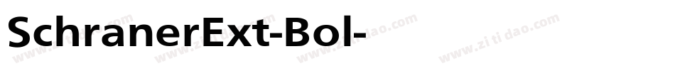 SchranerExt-Bol字体转换