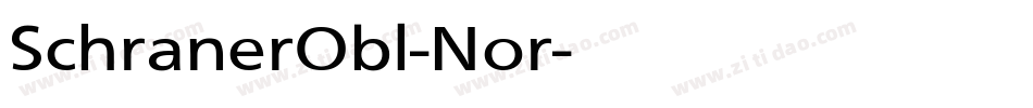 SchranerObl-Nor字体转换