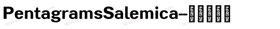 PentagramsSalemica-字体转换