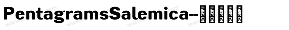 PentagramsSalemica-字体转换