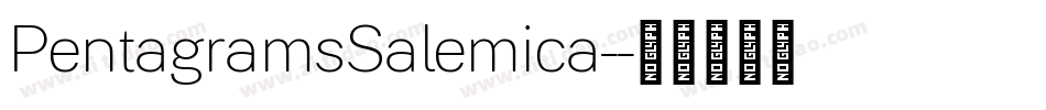 PentagramsSalemica-字体转换
