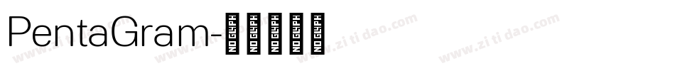 PentaGram字体转换