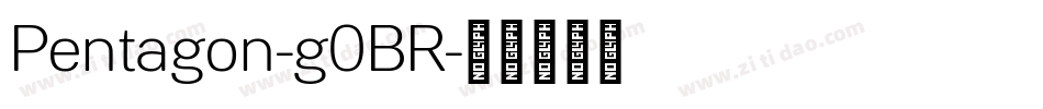 Pentagon-g0BR字体转换
