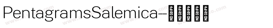 PentagramsSalemica-字体转换