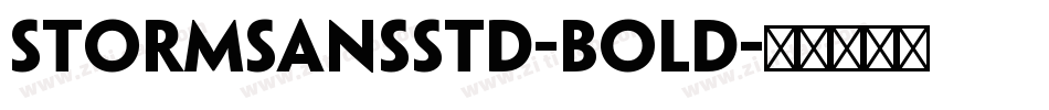 StormSansStd-Bold字体转换