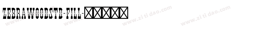 ZebrawoodStd-Fill字体转换