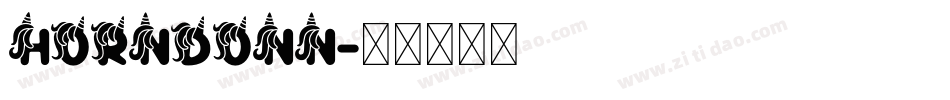 HORNDONN字体转换