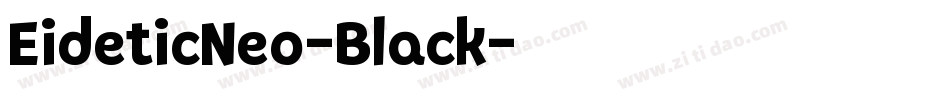 EideticNeo-Black字体转换