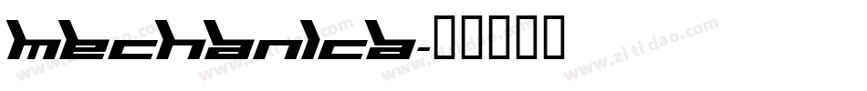 Mechanica字体转换