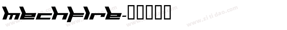 Mechfire字体转换