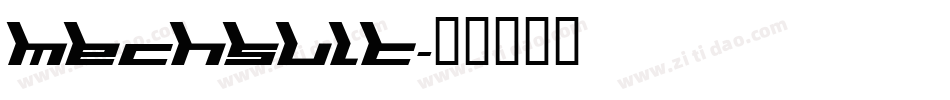 mechsult字体转换