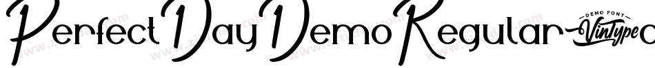 PerfectDayDemoRegular-aj2o字体转换