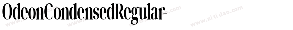 OdeonCondensedRegular字体转换