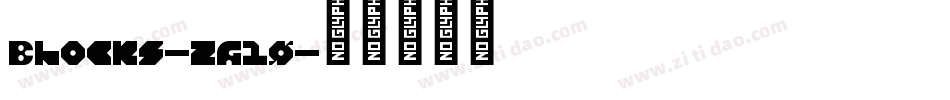 Blocks-zG10字体转换