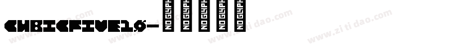 cubicfive10字体转换