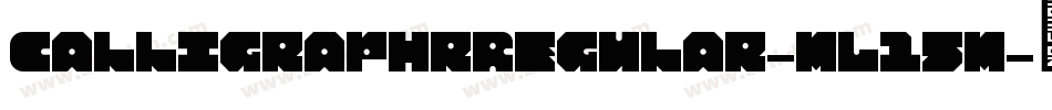CalligraphrRegular-mL15m字体转换