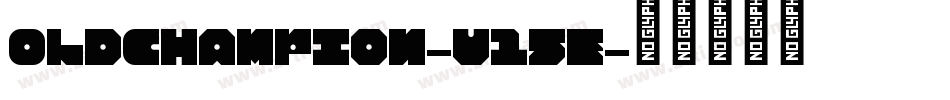 OldChampion-V15e字体转换