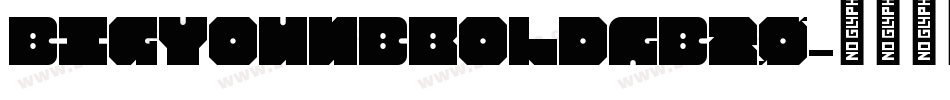 BigYounBboldGB20字体转换