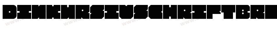 DinKursivschriftBreit-qD20字体转换