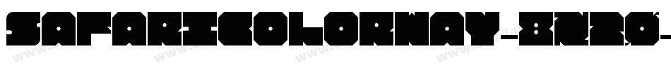 Safaricolorway-8x20字体转换
